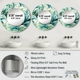 thumbnail image 4 of Designart "Seaside Leaf Symphony II" Floral Rund Mirror For Wall Decor - Large Green Round Print Mirror - Round Tropical Mirror - Wall Mounted Round Large Mirror - 29" x 29", 4 of 6