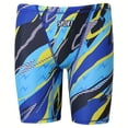 thumbnail image 1 of COMVALUE Boys Sports Square Leg Swim Trunks, Durable Compression Swim Trunks, Training Swimsuits, Shorts (Sky Blue, 9-10 Years), 1 of 6