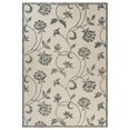 thumbnail image 1 of LR Resources DIVER81469IVO5070 Hint of Floral Indoor Rectangle Area Rug - Ivory, 1 of 1