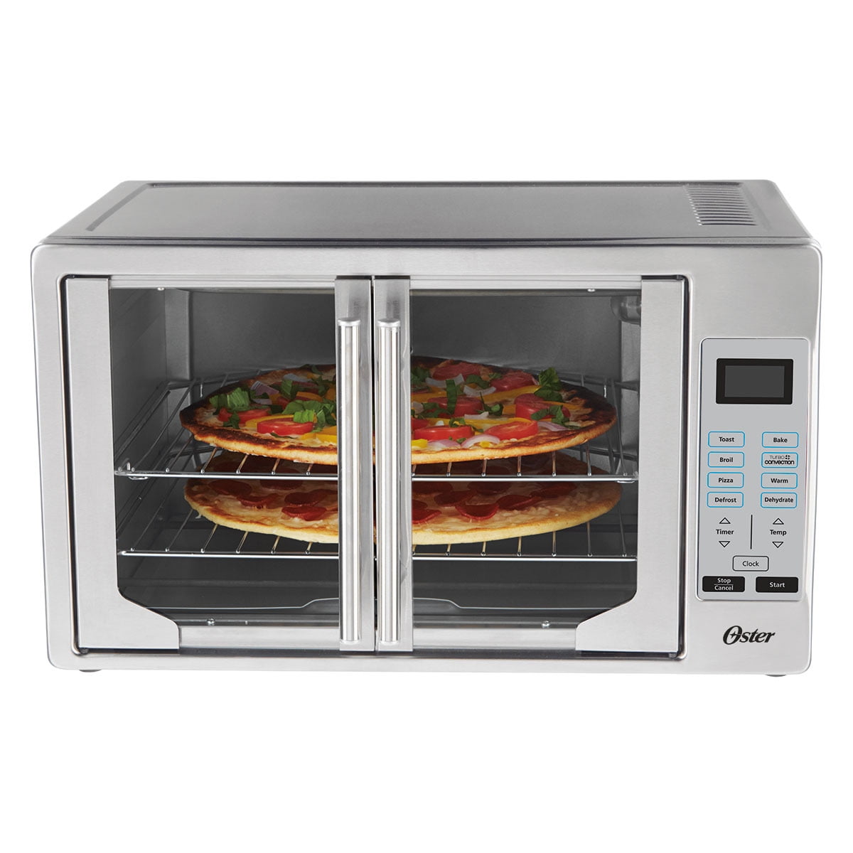 FIRST LOOK Oster XL French Door Convection Oven Pizza 