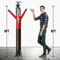 thumbnail image 2 of Moose Inflatable Tube Man Wacky Wavy Dancing Guy for Outdoor Decoration Advertising Business Promotion - Christmas Theme (Blower Not Included), 2 of 7