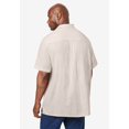thumbnail image 3 of KingSize Men's Big & Tall Short-Sleeve Linen Shirt, 3 of 6
