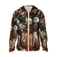 thumbnail image 2 of Lsque Whimsical Halloween Skeletons UPF 50+ Lightweight Sun Protection Men's Women's Long Sleeve Shirt, Hoodie Performance -Large, 2 of 9