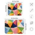 thumbnail image 4 of Yayeee Dish Drying Mat for Kitchen Counter 18"x24" Microfiber Absorbent Pad, Minimalist Triangles, 4 of 7