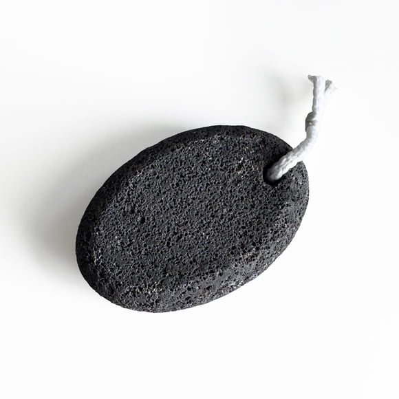 Pie de piedra pómez para pies - Removedor de callos de piedra de lava natural negra Exfoliación de pies Exfoliante de manos Herramienta de pedicura y removedor de piel seca - Promueve el cuidado salud