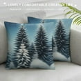 thumbnail image 3 of Leisuo Pine Tree Winter Lumbar Pillow Covers Snow Green Forest Christmas Trees Rectangular Pillow Cases Cushion Case Winter Holiday Farmhouse Home Decor For Sofa Couch Outdoor, 3 of 5