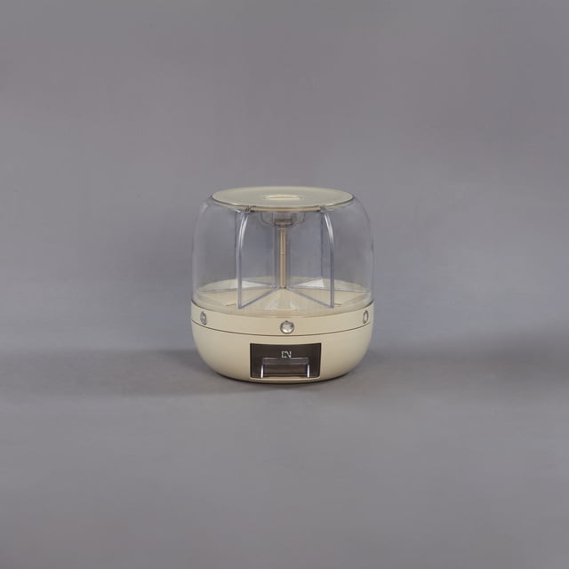 BOX001 - (Grande) Boîte de Rangement pour Riz à Grains Rotative Divisée
