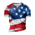 thumbnail image 4 of Yiaimeir Independence Day Men's T-shirt Printed Casual Round Neck Short Sleeved T-shirt, 4 of 4
