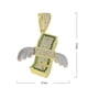 thumbnail image 2 of Collar Dinero Diamantes Torsal HipHop Alas Acero Inoxidable dorado 60 cm, 2 of 8
