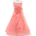 thumbnail image 3 of BNY Corner A-Line Organza Long Dress Coral 10 HC1251, 3 of 5