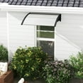 thumbnail image 5 of Gymax 2PCS 48'' x 40'' Window Awning Door Canopy Exterior Awning Canopy Patio Black, 5 of 10
