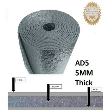NASATech AD5 HVAC Duct Wrap Reflective insulation Foam core 16" X 50ft