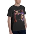 thumbnail image 2 of SADE Mens Shirts Short Sleeved Crew Neck T Shirt Cotton Classics Tees, 2 of 4