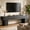 Black, variant on Fnova 63" TV Stand, Farmhouse Wood Entryway Bench, Dining Bench, Multi-Functional Console Table for Living Room, Hallway, Bedroom