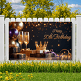 thumbnail image 7 of Sparkling Design Happy 50th Birthday Luxurious Theme Party Banner for Milestone Event Adult Celebration Indoor Decoration, 7 of 7