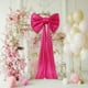 thumbnail image 1 of Lazo decorativo extragrande de 80 x 60 x 200 cm, nailon y elastano, color rosa y morado | Adorno colgante para interiores y exteriores para San Valentín, bodas, fiestas y festividades. Decoración, 1 of 9