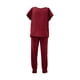 thumbnail image 3 of Conjunto de uniforme médico para mujer, cómodo y con múltiples bolsillos, lavable a máquina. Vino rojo, 3 of 9