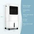 thumbnail image 5 of Spaco Evaporative Portable Air Cooler Fan w/ Remote Control, Air Conditioners, Mist Cooling Fan, Portable Ac Units for Rooms, Bedroom, Office, White, 5 of 10