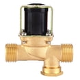thumbnail image 2 of Válvula Solenoide Eléctrica de Latón 1/2, Válvula de Entrada de Agua NormalMe Cerrada NC, Resistente y Fácil de Instalar, Material de Latón de, Párrafo 0-55 Grados, 2 of 7