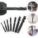 thumbnail image 5 of Juego de grifos de pieza, broca de grifo combinada de acero de alta velocidad 6542 con revestimiento de nitruro métrico M3-m12 para madera metálica, etc. Hy, 5 of 5