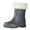 Grey, variant on Ladies Rain Boots Comfortable Light Ankle Waterproof Frosted Outdoor Rain Boots Rubber Boots Women Beige 39