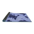 thumbnail image 2 of Ahgly Company Indoor Round Abstract Blue Modern Area Rugs, 8' Round, 2 of 4