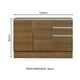 thumbnail image 2 of Mueble de Cocina Madesa Glamy 120 x 60 cm 2 Puertas 3 Cajones Sin Tablero, 2 of 5