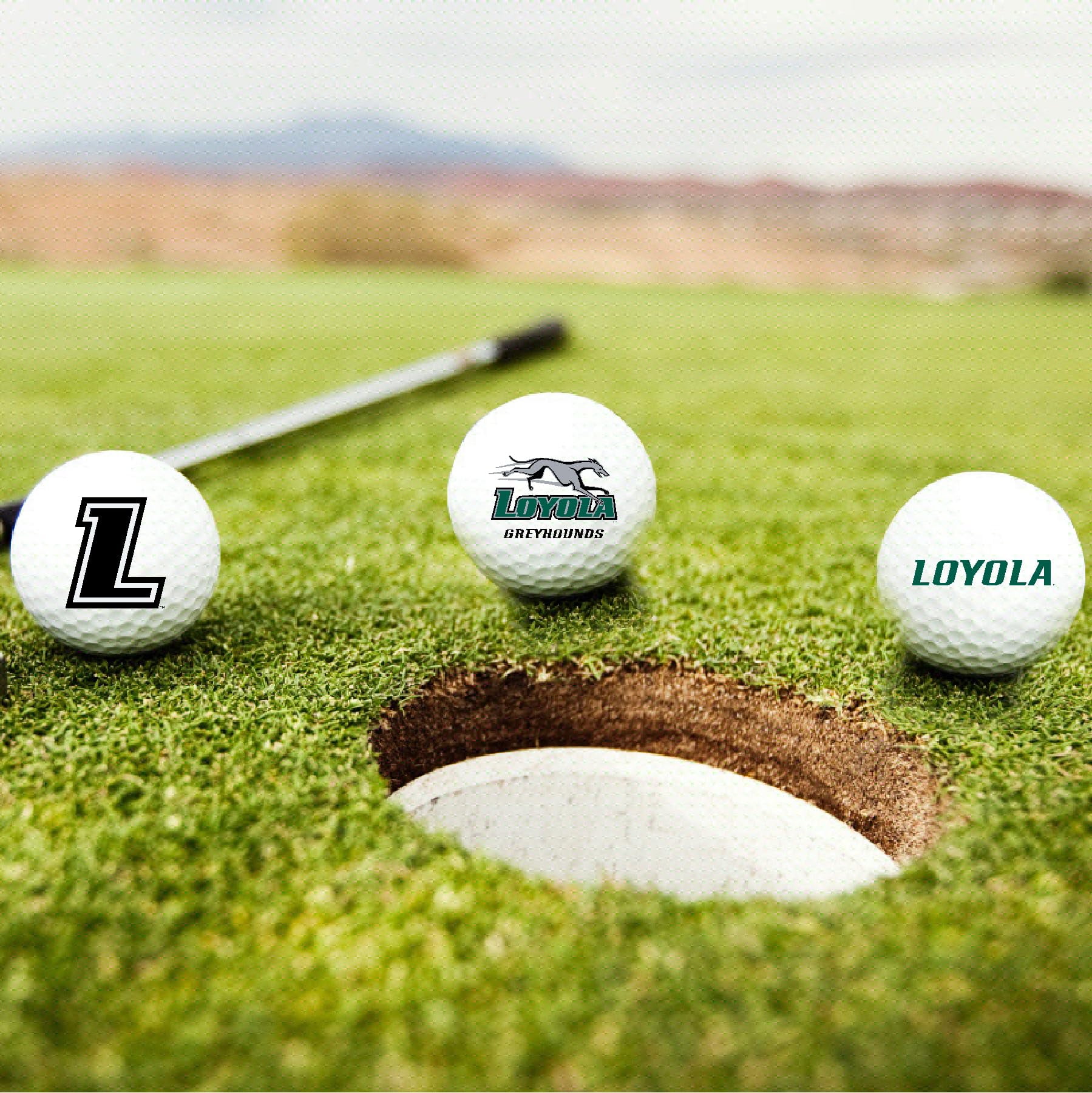 Loyola Maryland Greyhounds Logo Edition Taylormade Distance+ Golf Balls 12-Pack (Dozen)