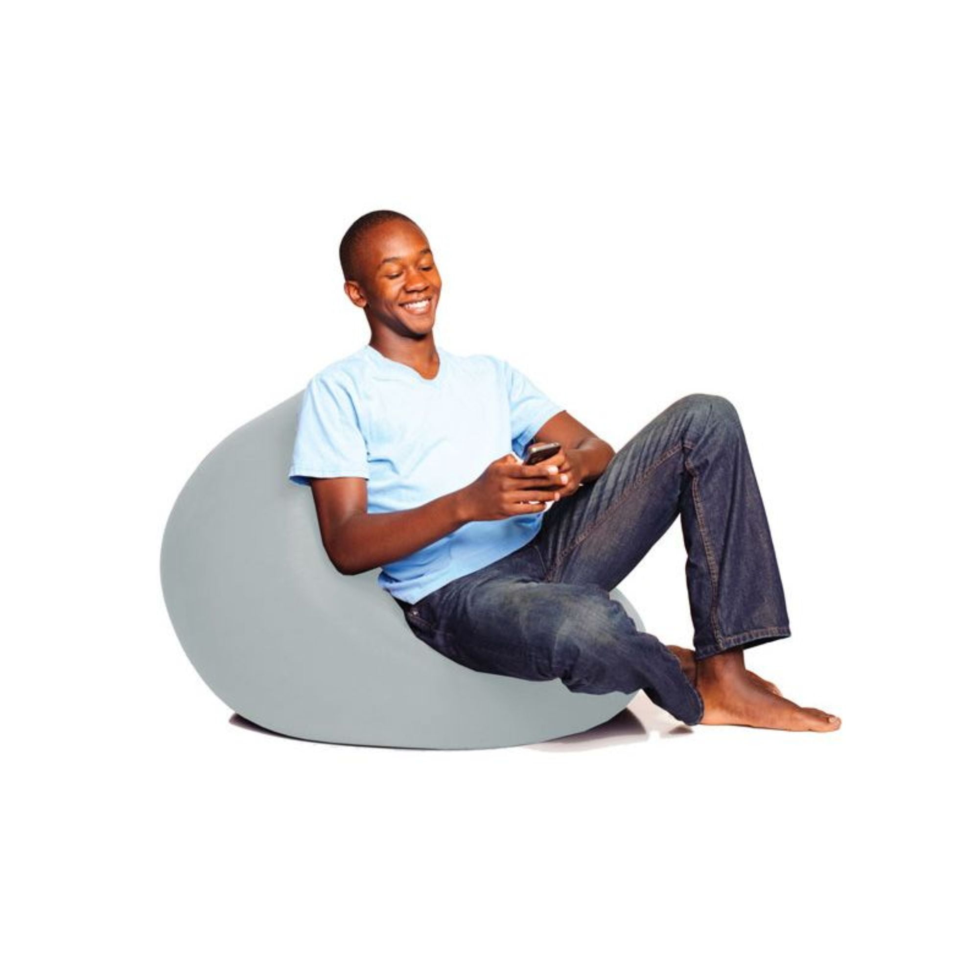 24" Gray Mini Bean Bag