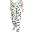 thumbnail image 2 of Goofa Colorful Grass Printed Soft Pajama Pants for Women, Wide Leg Comfy Casual Lounge Yoga Pants-Small, 2 of 9