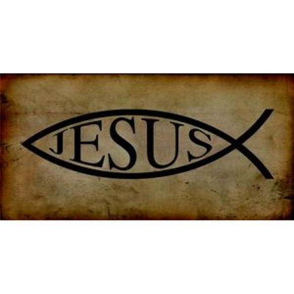 Jesus Fish Photo License Plate