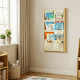 thumbnail image 5 of Wood 4-Tier Wall Mounted Kids Bookshelf – Floating Book Shelf for Kids Rooms, Nursery & Classroom, Hanging Bookcase Organizer for Books, Toddler Book Shelf, Montessori Bookshelf, Nursery Shelves, 5 of 8