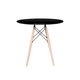 thumbnail image 1 of Mesa Redonda De Madera Estilo Eames 80 cm Styrka Minimalista Color Negro., 1 of 5
