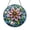 Acrylic 3.5 Inch, variant on Round Stained Glass Passion Flower Window Hanging Purple Botanical Floral Design Decorative Glass Suncatcher for Home Interior