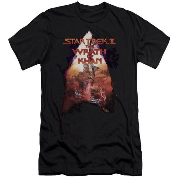 Star Trek Twok Poster Adult 30/1 T-Shirt Black
