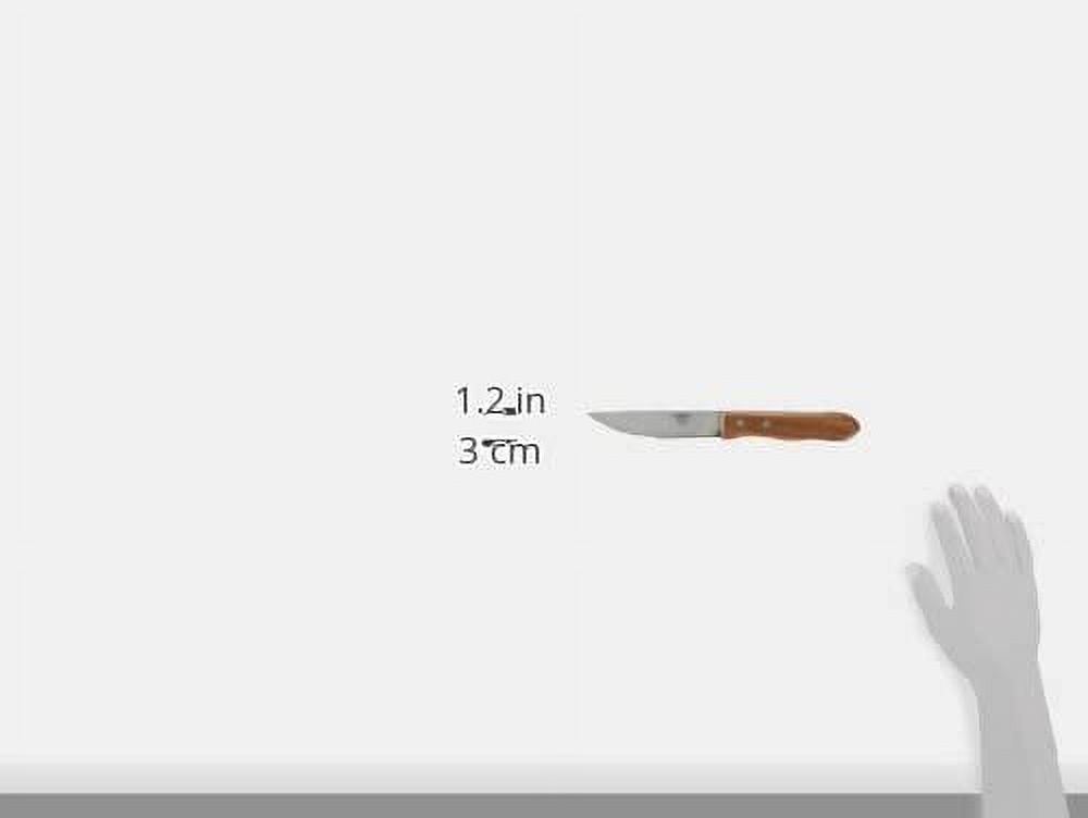 Winco KB-30W, Jumbo Steak Knife with 5-Inch Blade and Wooden Handle