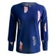 thumbnail image 4 of Suéter de punto de manga larga con cuello redondo y estampado de plumas de moda informal para mujer Pompotops gfhjh10187, 4 of 6