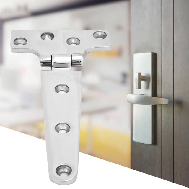 Bisagras de Puerta resistentes de Acero Inoxidable Con Correa en t, Para Vallas de Madera, Patio, Puerta de Granero Con Superficie Lisa, 6 Pulgadas, 2 Unidades