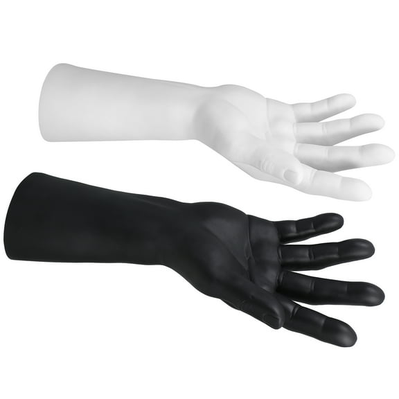 Homoyoyo Mannequin Hand Display Set, 2 Pieces Vinyl Jewelry Holder in Assorted Colors for Store or Home Use