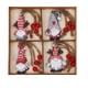 thumbnail image 2 of Adornos de madera navideña de 12 piezas - Decoraciones colgantes de rodajas de madera con sombreros para árbol, chimenea y decoración navideña, 2 of 6