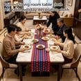 thumbnail image 3 of Independence Day Tablecloth, Printed Patriotic Flag Decor for 250th Anniversary Living Room Table, Coffee Table and Holiday Dining,July 4th Decorations, 3 of 6