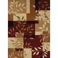 thumbnail image 2 of HomeRoots 371399 Burgundy Polypropylene Contemporary Style Oversize Area Rug, 0.43 x 94 x 126 in., 2 of 2