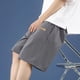 thumbnail image 4 of Mens Cortos Casuales, Moda Cómoda Bolsillo Sólido Vendaje Cordón Mitad para el Deporte Y Al Aire Libre, 4 of 4