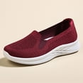 thumbnail image 5 of YOUYEDIAN Orthopedic Shoes for Women 2026 Dress Slip on Non Slip Mesh Sneakers Summer Walking Comfortable Closed Toe Arch Support Shoes (Red), 5 of 6