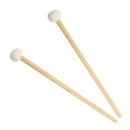 thumbnail image 1 of LOVEVER Maillets Timbani 1 Paire de Maillets Timbani en Feutre avec Manche en Bois pour Percussion Musicale (Blanc), 1 of 6