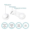 thumbnail image 3 of Child Lock Cabinet, [10 Pieces] White Baby Drawer Locks With Strong Adhesive, For Cupboards, Drawers, Kitchen, Refrigerator, Without Drilling Baby Clo, 3 of 4