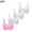 4pc#1Pink+3White, variant on GERsome 4 Pack Women's Seamless Comfort Workout Sports Bra Low-Impact Activity Sleep Bras (S-XXXL)