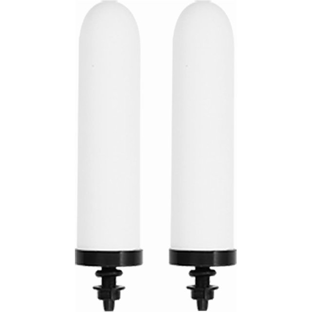 2PCS 10" Ceramic Filter Candle Activated Carbon Replacement Filters Compatible with ProOne and Berkey Countertop Gravity Water Filter System, Household Water Bucket,Water Cooler Filtration (2)