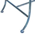 thumbnail image 6 of SAFAVIEH Adina Outdoor Patio Wrought Iron Garden Bench, Antique Blue, 6 of 8