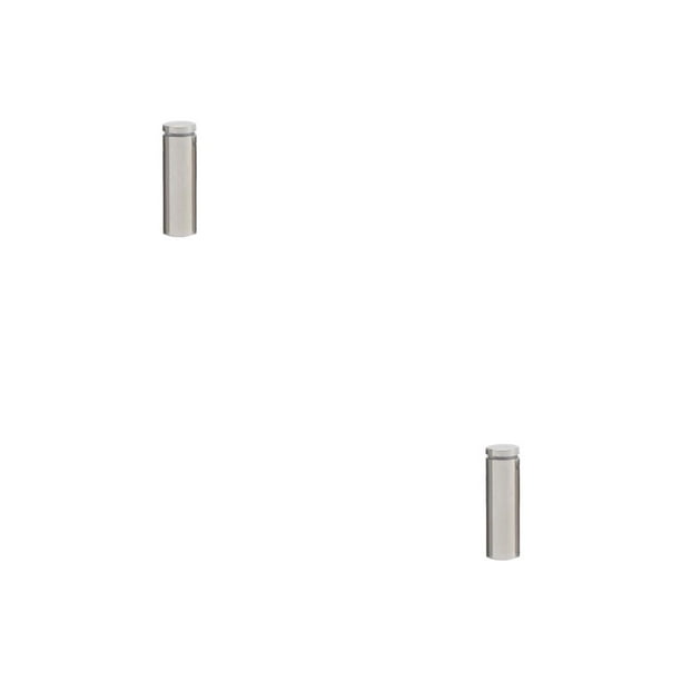 Scienceny Tornillo publicitario Hueco de alto brillo Diseño aerodinámico Espejo de vidrio Tuerca de clavo Perno Soporte para colgar en la pared para 25x80mm 2piezas Scienceny CBP352646
